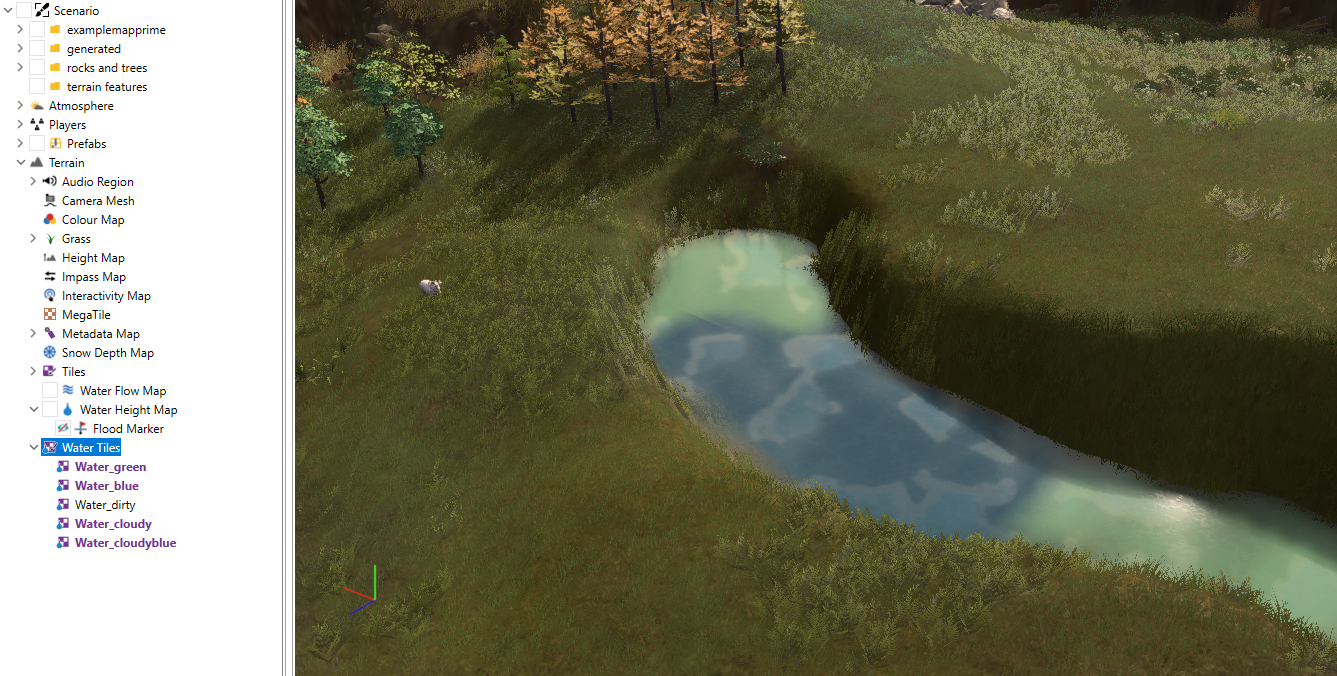 Detail mesh (grass) rendering with a darker color tone. The one on the  right is the actual prefab placed on the terrain, the left is the detail  mesh with these settings. Any