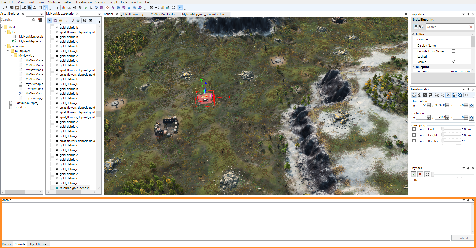 Console Location