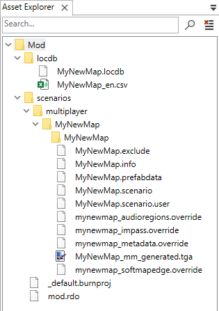 Asset Explorer Layout