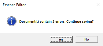 Error List Alert
