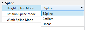 Spline Settings