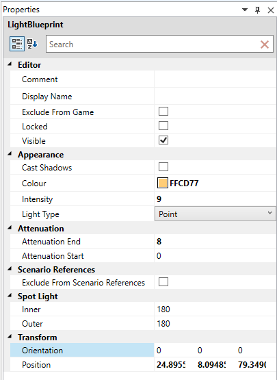 Light Properties