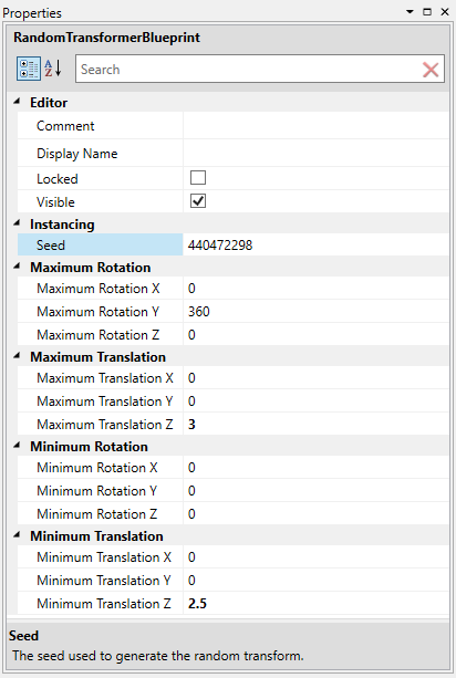 Random Transformer Properties