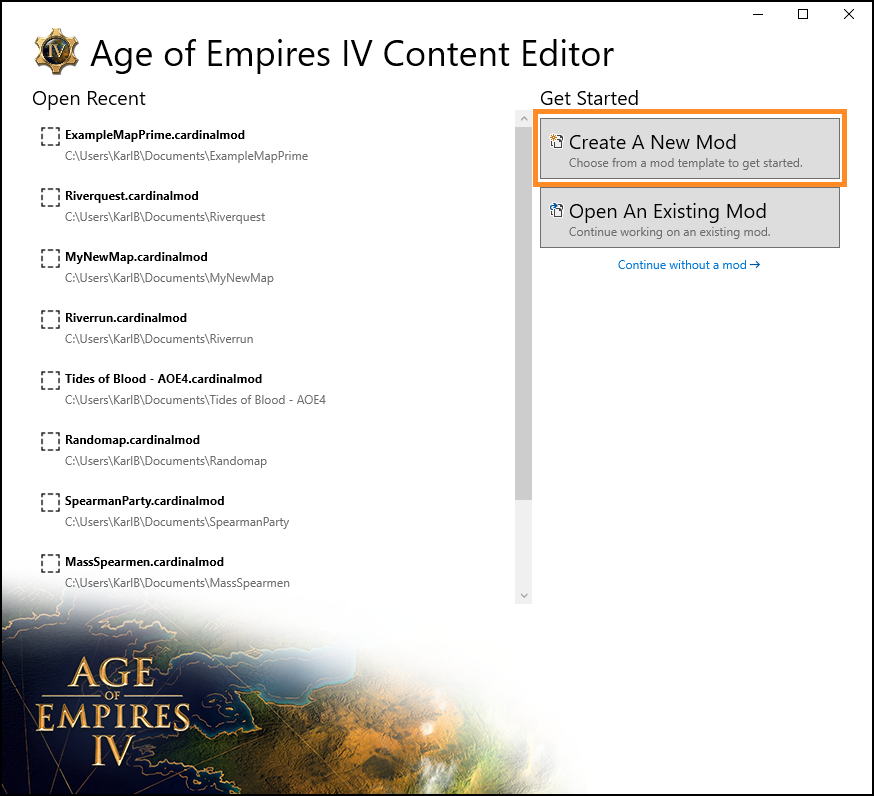 Opening Screen