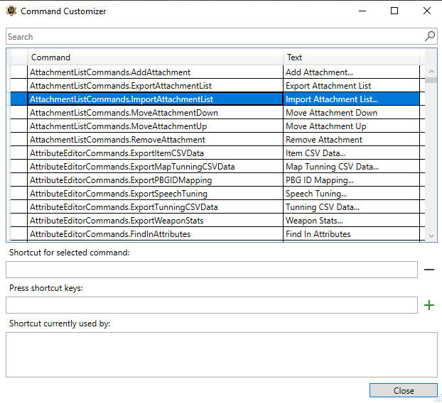 Customize Commands