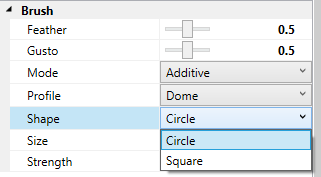 Settings - Shape