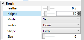 Settings - Height