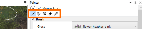 Brush modes