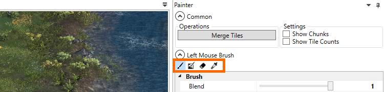 Brush types